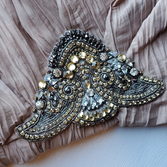 Eliza J Bronze Blush One Shoulder Cocktail Dress 8 - Picture 3 of 6